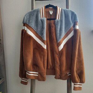 Plush Varsity Jacket
